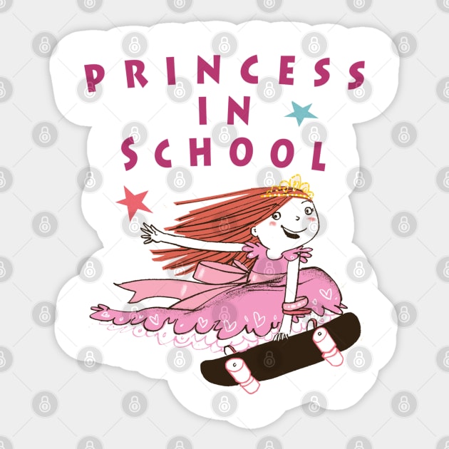 Princess In School designed for cute girls Sticker by aastal72